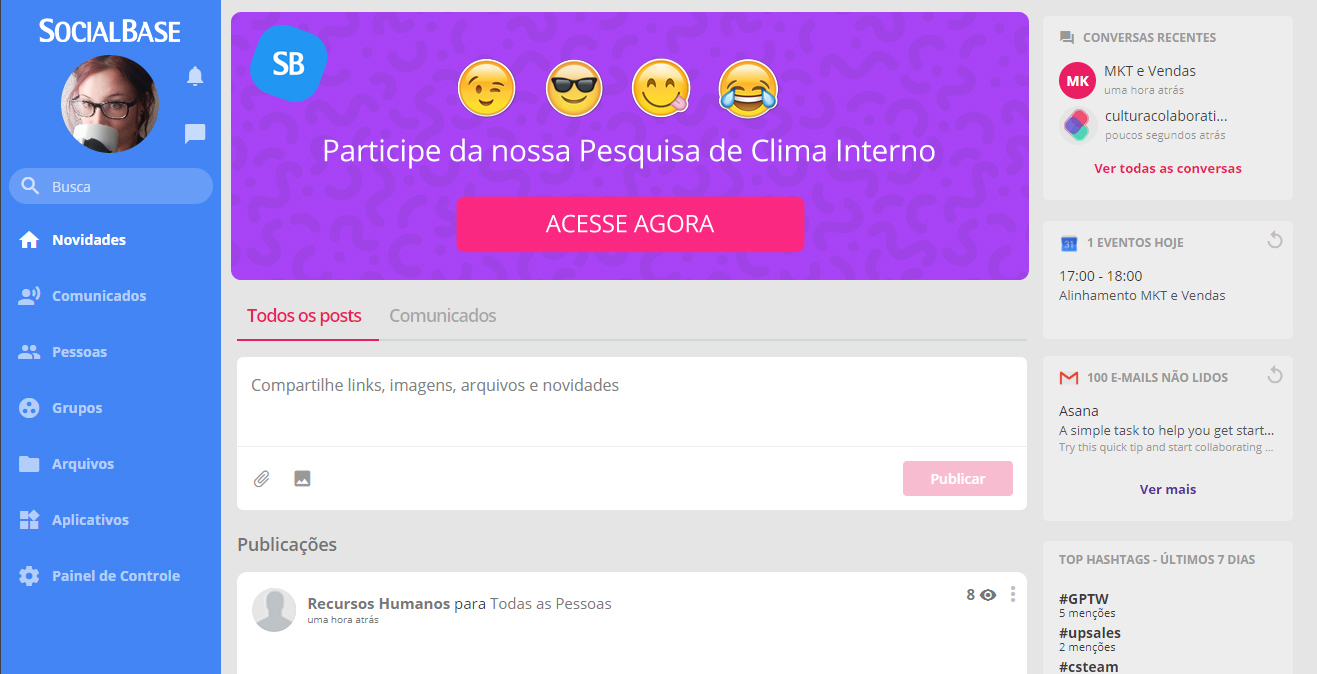 Imagem da Rede Social Corporativa